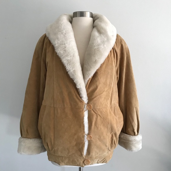 Petite Sophisticate Jackets & Blazers - Vintage Sheerling Leather Coat Jacket Sz XS
